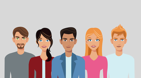 Graphic of a team